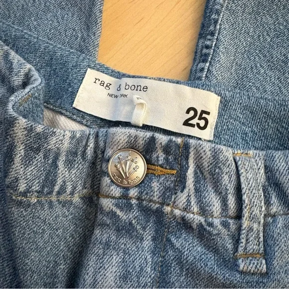 RAG & BONE Miramar Nora Cargo Pants Sweatpant Jeans Celeste Size 25 - Picture 5 of 9